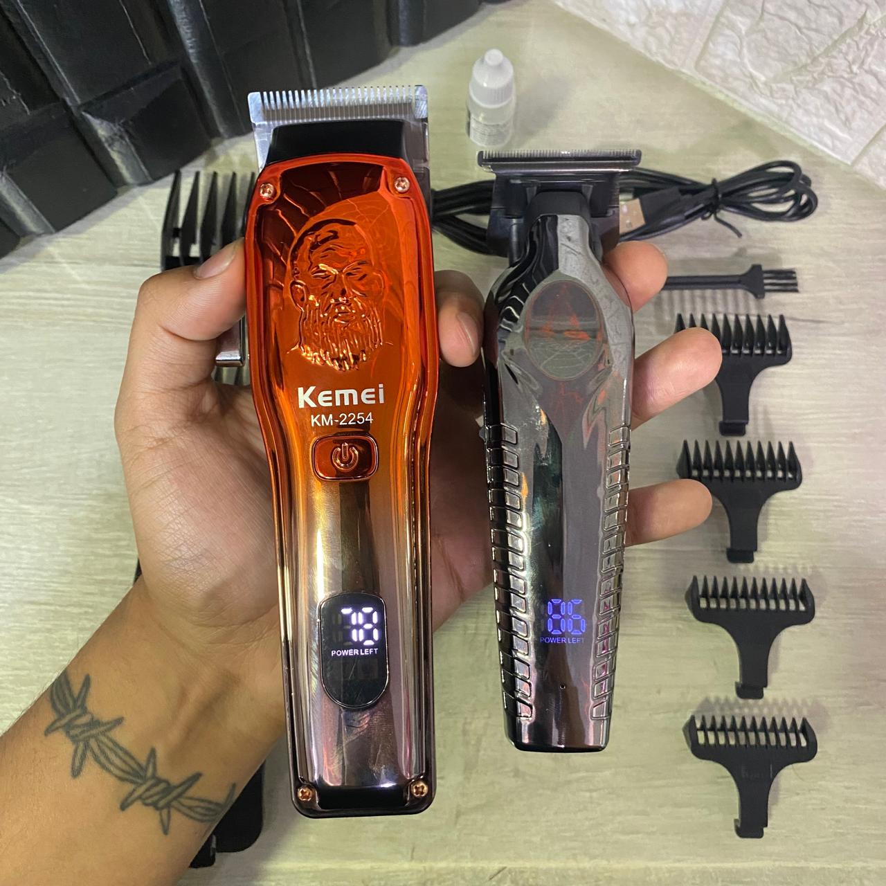 Kemei 2254 Roja + Daling Metalizada